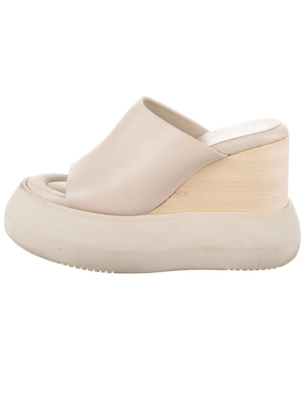 Paloma Barcelo Emry Platform Wedge Mules SANDALS Size 41 10.5 11 Leather NEW